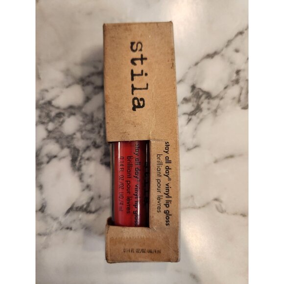 Stila Stay All Day Vinyl Lip Gloss Poppy Vinyl 0.14 Fl Oz - Picture 1 of 5